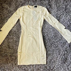 NWT| Distressed cream dress!